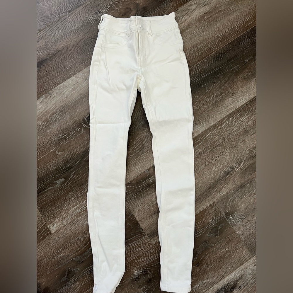 KanCan White Skinny Jeans Full-Length Denim